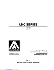 Master audio LNC-12W User Manual