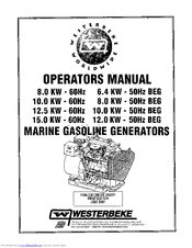 Westerbeke 12.0 KW-50Hz BEG Operator's Manual