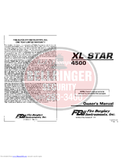 Fbii XL Star 4500 Owner's Manual