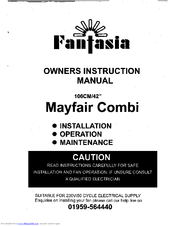 Fantasia Mayfair Combi Owner's Instruction Manual