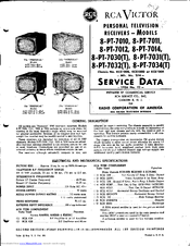RCAVICTOR Personal 8-PT-7030T Service Data