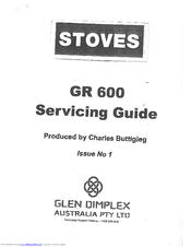 Glen Dimplex GR 600 Servicing Manual