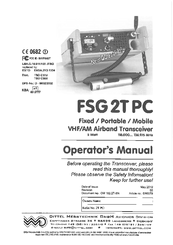 Dittel FSG 2T PC Operator's Manual