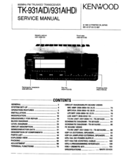 Kenwood TK-931A(D) Service Manual