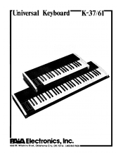 Paia K-37 Manual