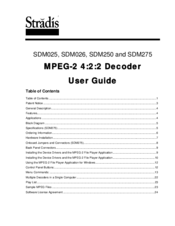 Stradis SDM026 User Manual
