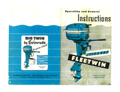 Evinrude Fleetwin 4448 Operating Instructions Manual