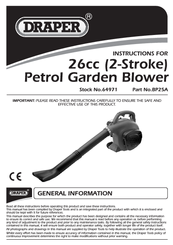 Draper BP25A Instructions Manual