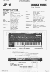 Roland JP-6 Service Notes