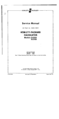 HP 9100A Service Manual