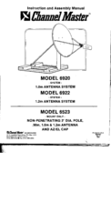 Channel Master 6523 Instruction And Assembly Manual