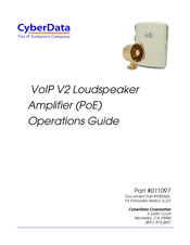 CyberData 11097 Operation Manual