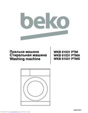 Beko WKB 61031 PTMS Manual