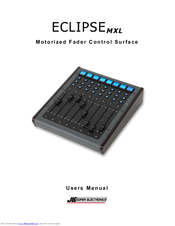 JLCooper Electronics eclipse mxl User Manual