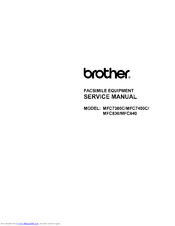 Brother MFC830 Service Manual