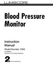 Lumiscope 1093 Instruction Manual