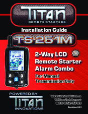 Titan TS 251M Installation Manual