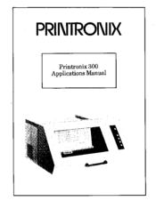Printronix 300 Applications Manual