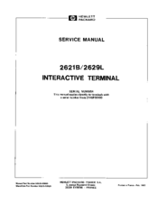 HP 2629L Service Manual