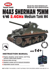 Taigen Tanks TAG13045/Infrared M4A3 Sherman 75MM Instruction Manual