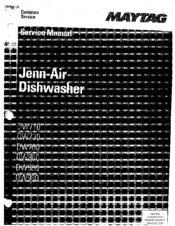 Jenn-Air DW710 Service Manual