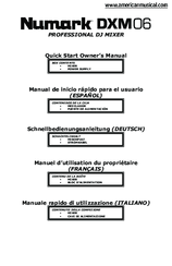 Numark DXM 06 Quick Start Owner's Manual