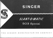 Singer 503 Instructions Manual