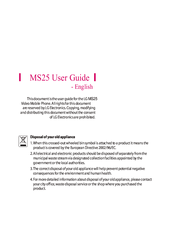 LG MS25 User Manual