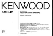 Kenwood KMD-42 Instruction Manual
