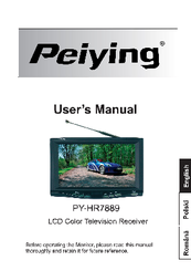 Peiying PY-HR7889 User Manual