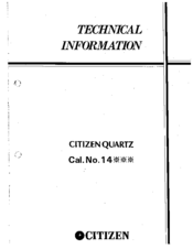 Citizen 1400A-02 Technical Information