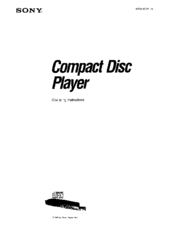 Sony CDPC735 Operating Instructions Manual