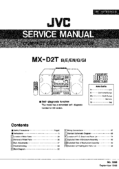 Jvc MX-D2T Service Manual