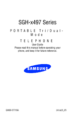 Samsung SGH X497 User Manual
