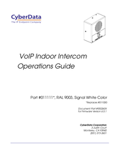CyberData 11111 Operation Manual