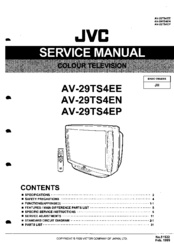 JVC AV-29TS4EN Service Manual