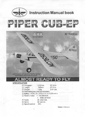 Black Horse Model Piper Cub-EP Instruction Manual Book