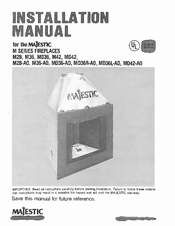 Majestic fireplaces D36R-A0 Installation Manual