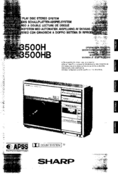 Sharp VZ-3500H Operation Manual