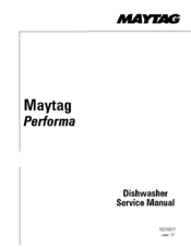 Performa PDB1600AW series Service Manual