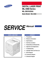 Samsung ML-3561XAA Service Manual