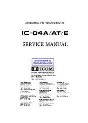 Icom IC-04E Service Manual
