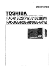 Toshiba RAC-61SE2BW Service Data