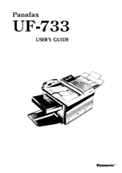 Panasonic Panafax UF-733 User Manual