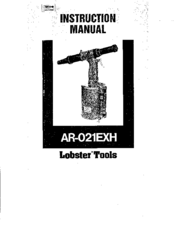 LOBSTER Tools AR-021EXH Instruction Manual