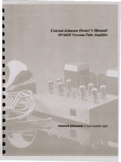 Conrad-Johnson MV60SE Owner's Manual