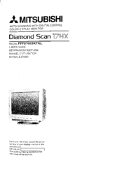 Mitsubishi Diamond Scan 17HX FFF8705SKTKL User Manual