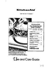 KitchenAid KGCT365A Use And Care Manual