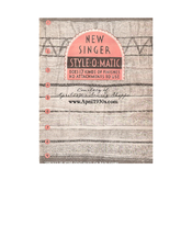 Singer Style-O-Matic Instruction Manual