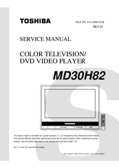 Toshiba MD30H82 Service Manual